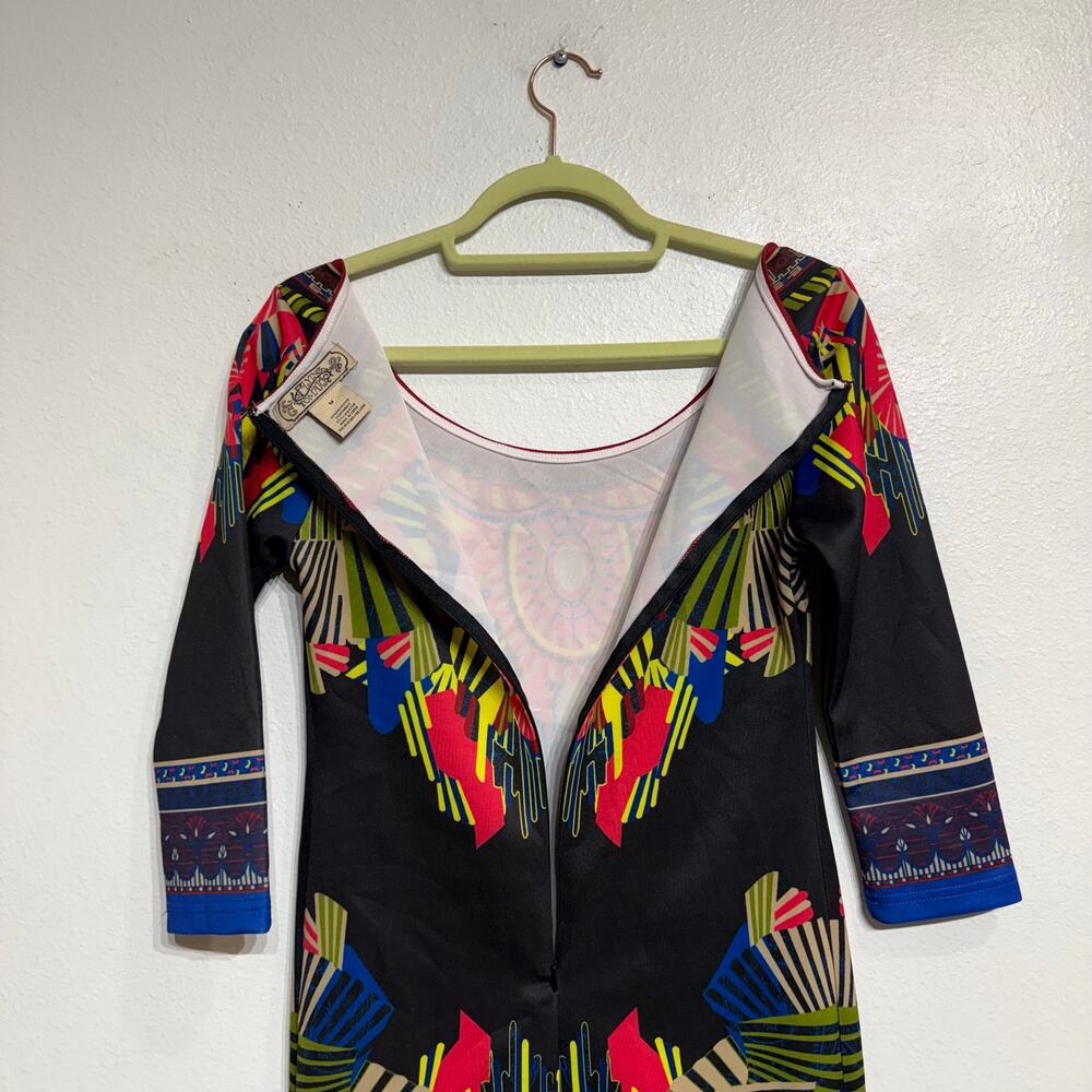 Flying Tomato Black Mini Bodycon Dress Sz M - Picture 8 of 12